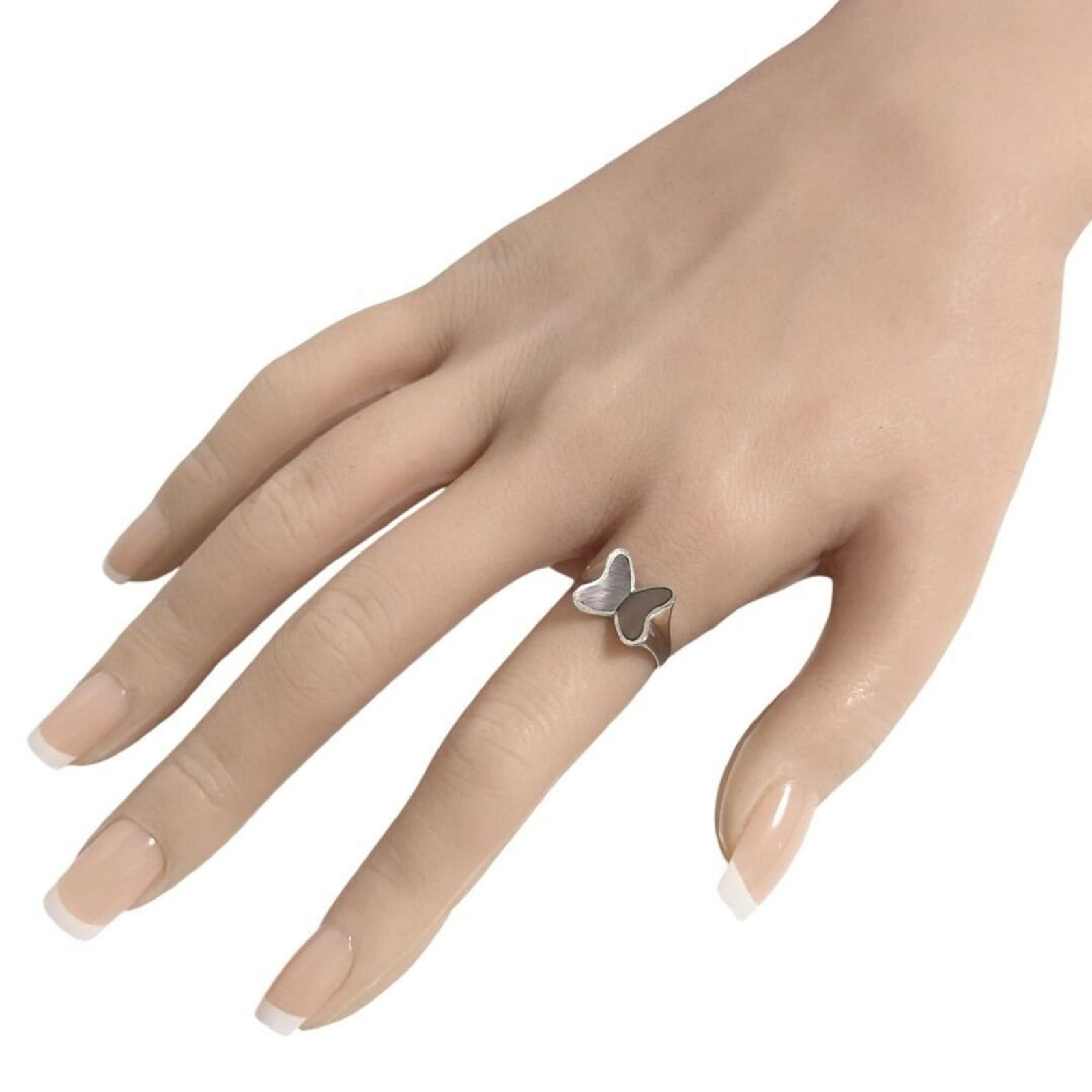 TIFFANY Band Ring Shell Silver 925 - 10