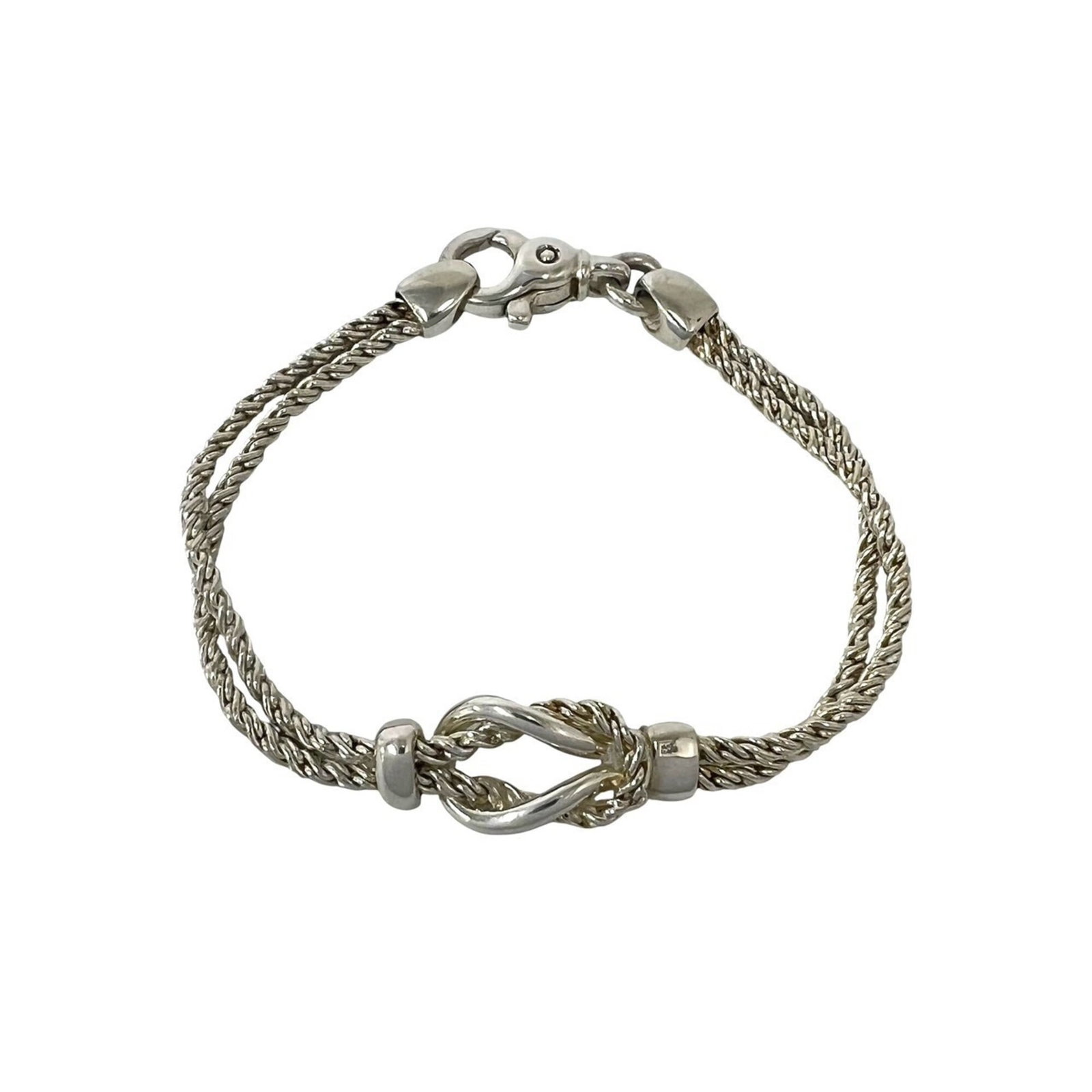 TIFFANY Charm Bracelet Silver 925: TIFFANY Charm Bracelet Silver 925 Silver 925 Tiffany Charm Bracelet, a beautiful piece with visible wear, featuring scratches, scuffs, and dirt. The 17.5cm length is a classic charm bracelet style,