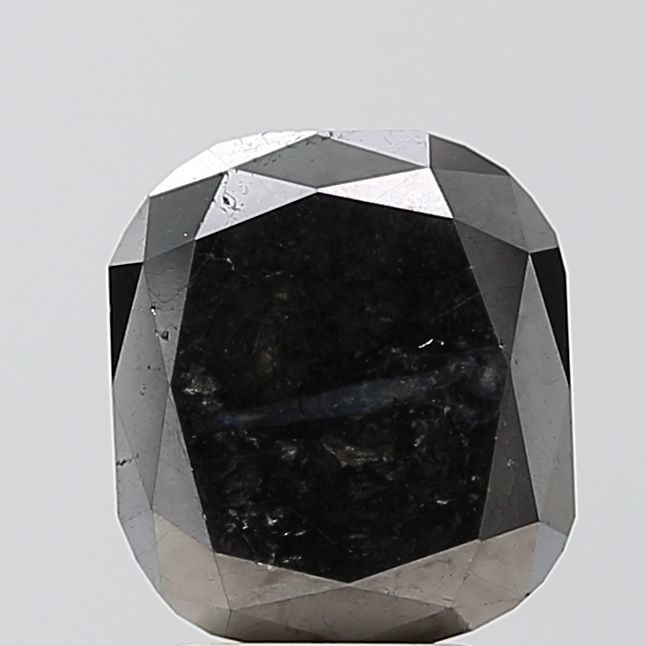Cushion Brilliant 3.96ct Fancy Black VVS2 - Loose Natural Diamond: Cushion Brilliant 3.96ct Fancy Black VVS2 - Loose Natural Diamond 3.96ct Fancy Black VVS2 Diamond - A rare and exceptional natural diamond, boasting a Fancy Black color and exceptional clarity, cut,
