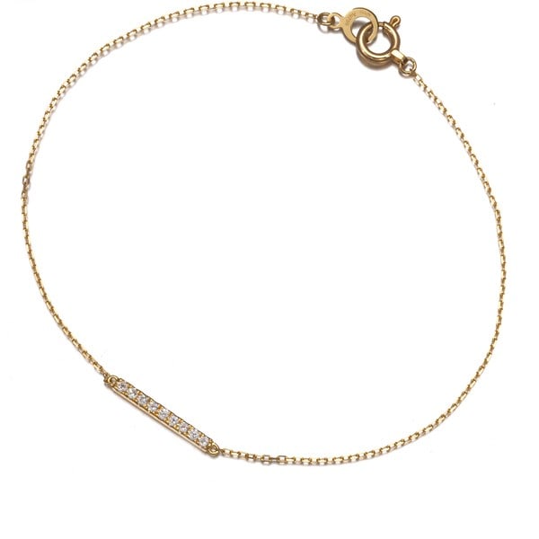 Ahkah Bracelet Diamond 0.05Ct Tinachain 18K 750 Yellow Gold: Ahkah Bracelet Diamond 0.05Ct Tinachain 18K 750 Yellow Gold The Ahkah Bracelet Diamond 0.05Ct Tinachain 18K 750 Yellow Gold is a stunning 18k yellow gold chain bracelet featuring a natural diamond wit