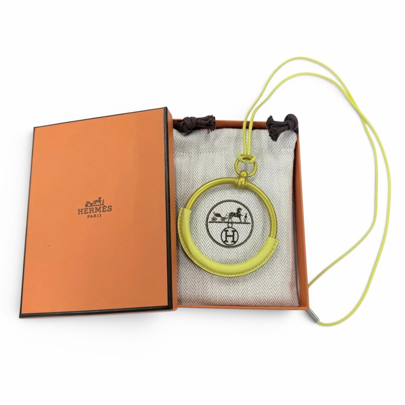 HERMES Leather Jaune Yellow - 2