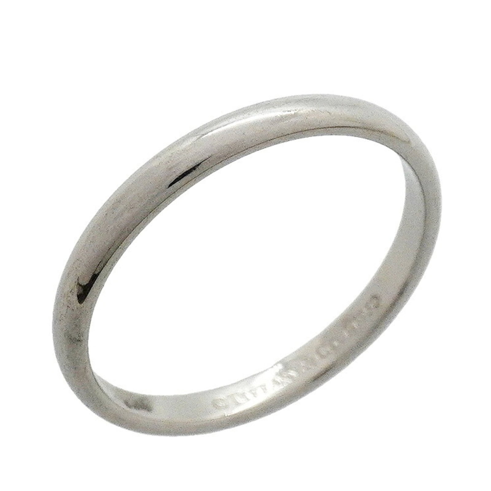 TIFFANY Band Ring Platinum 950: TIFFANY Band Ring Platinum 950 Platinum 950 Tiffany band ring in a classic design, featuring a subtle shine and a touch of elegance. This 5.5 US size ring has been well-loved and shows signs of wear,