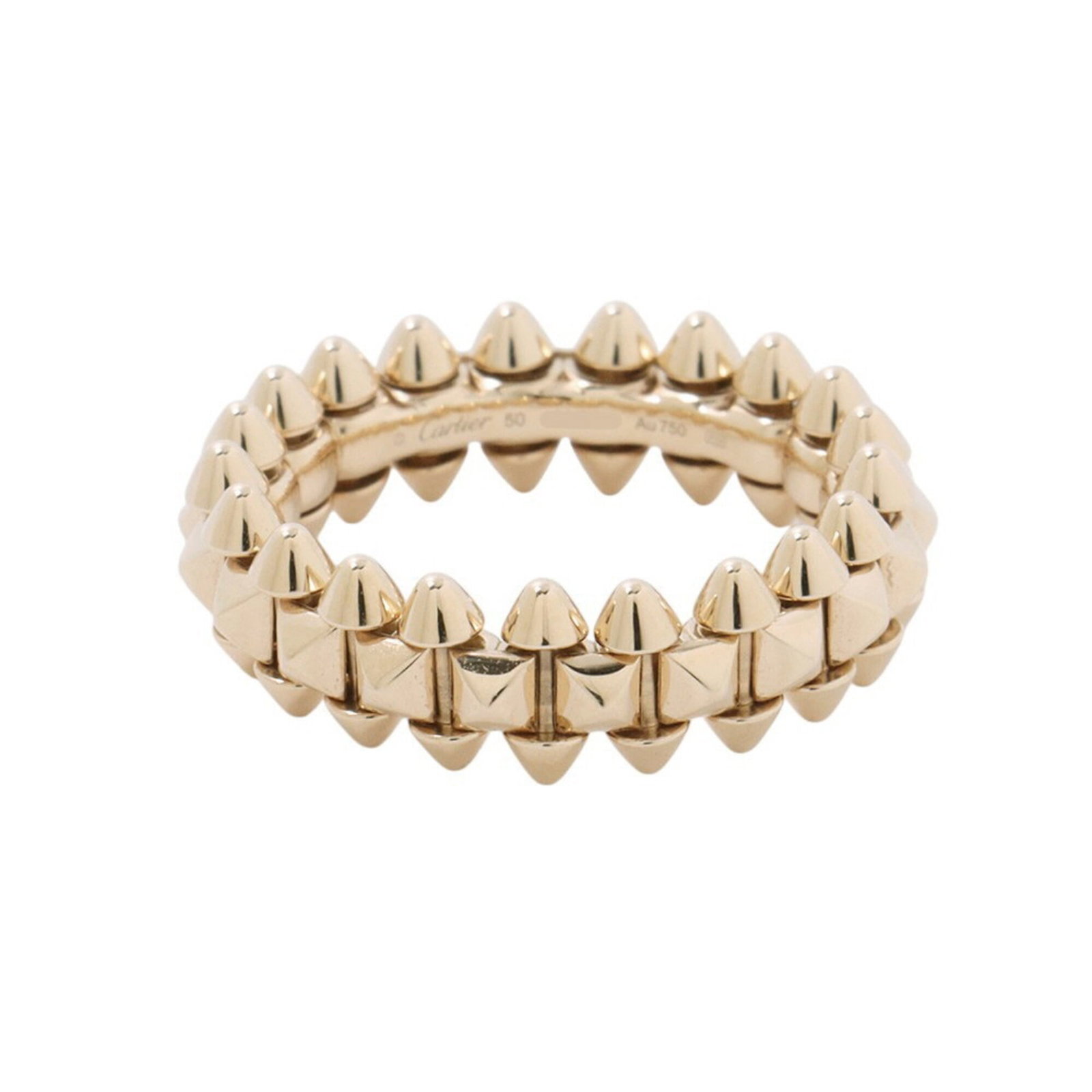 CARTIER Band Ring Yellow Gold (18K): CARTIER Band Ring Yellow Gold (18K) Cartier's iconic band ring design in 18K yellow gold, featuring a sleek and modern silhouette. This Like New Used ring boasts a subtle 6.3mm width and weighs 7.7g, 