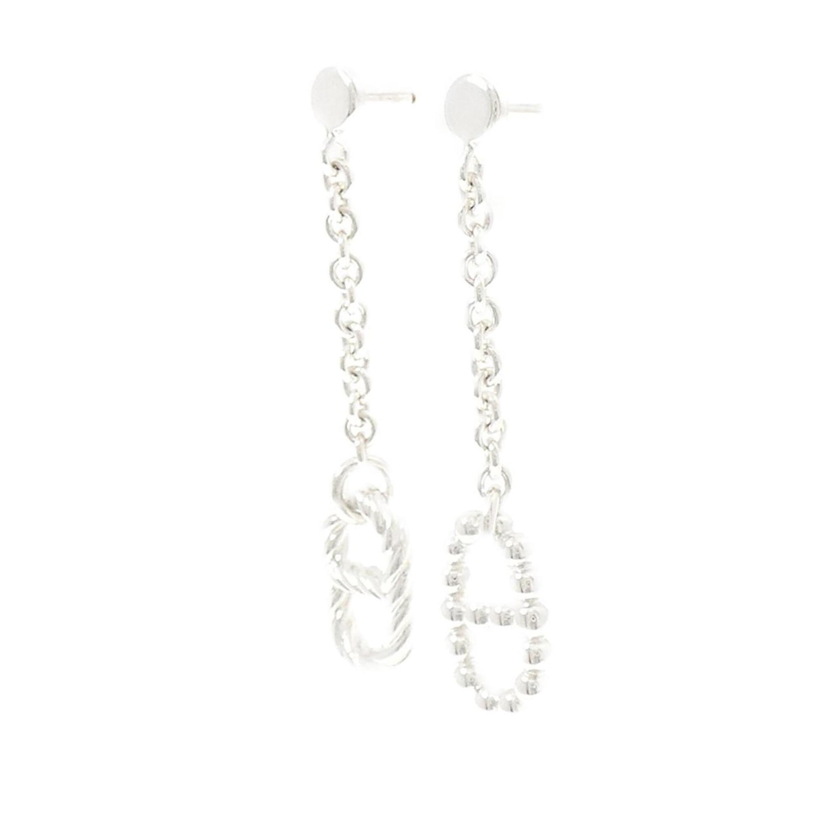 HERMES Stud Earrings Silver 925 - 2