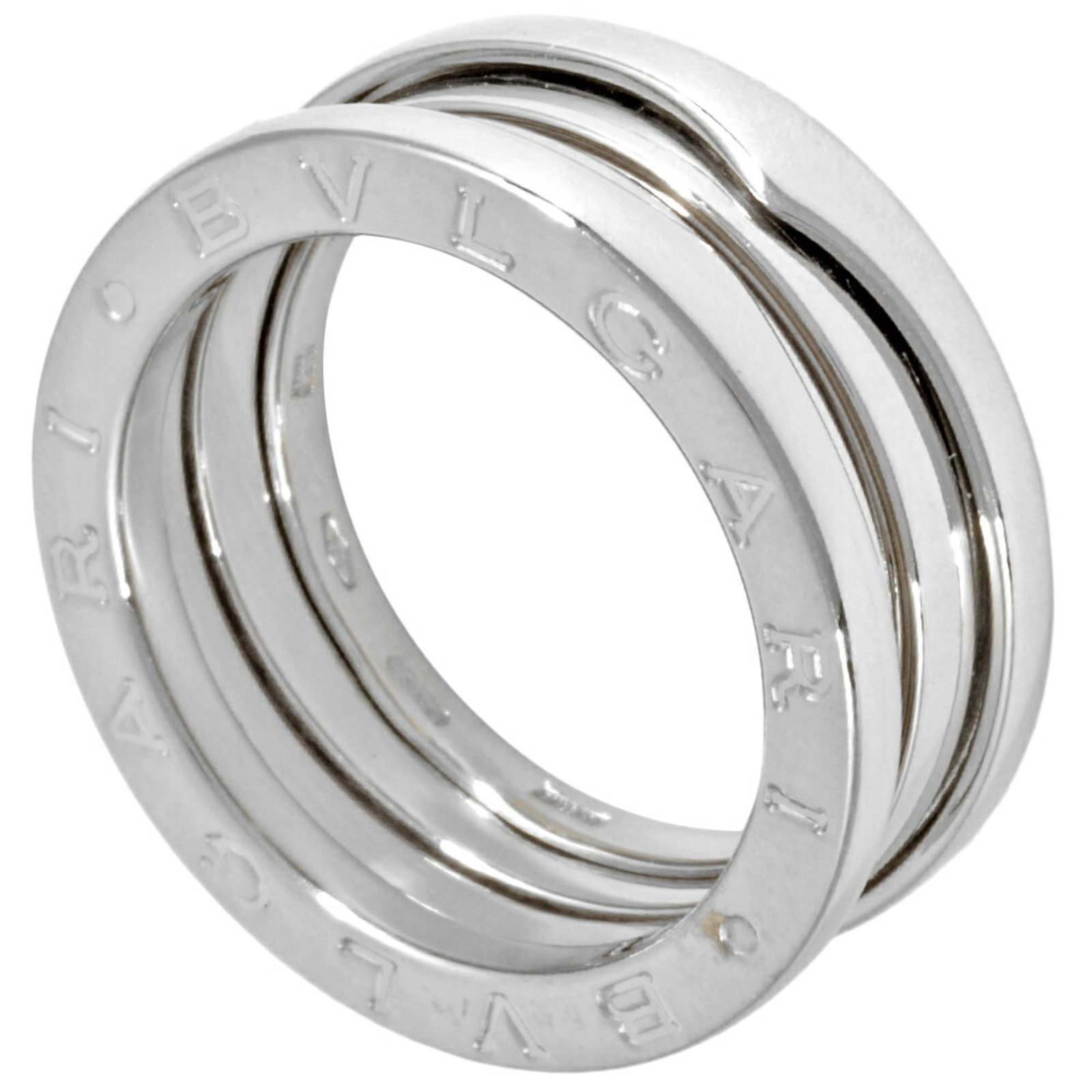 BVLGARI Band Ring: BVLGARI Band Ring Bvlgari's iconic Band ring is a timeless piece of elegance, featuring 18K white gold and a sleek 8mm band. With a subtle 52 US size and 6.5 width, this ring is designed to complement