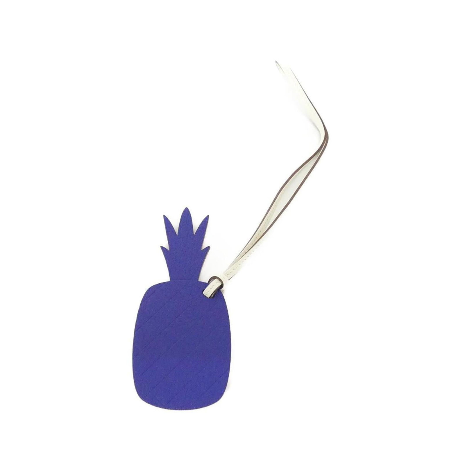 HERMES Handbag Charm Chevre Leather: HERMES Handbag Charm Chevre Leather Chevre leather charm from the iconic Hermes brand, available in blue and red colors, features a unique design that adds a touch of elegance to any handbag or