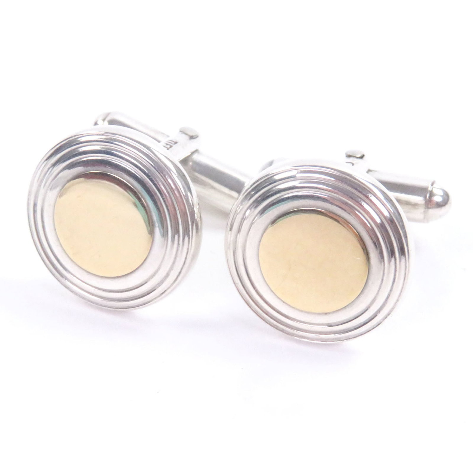 TIFFANY Cufflinks Gold (18K) Silver 925: TIFFANY Cufflinks Gold (18K) Silver 925 Gold (18K) and Silver 925 Cufflinks from Tiffany Country of Origin: Italy Material: Gold (18K), Silver 925 Color: Gold, Silver Condition: Very Good Gently used 