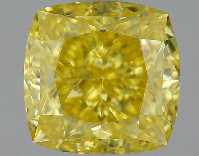GIA Cushion Brilliant 1.59ct Fancy Intense Yellow IF - Loose Natural Diamond (1 of 1)