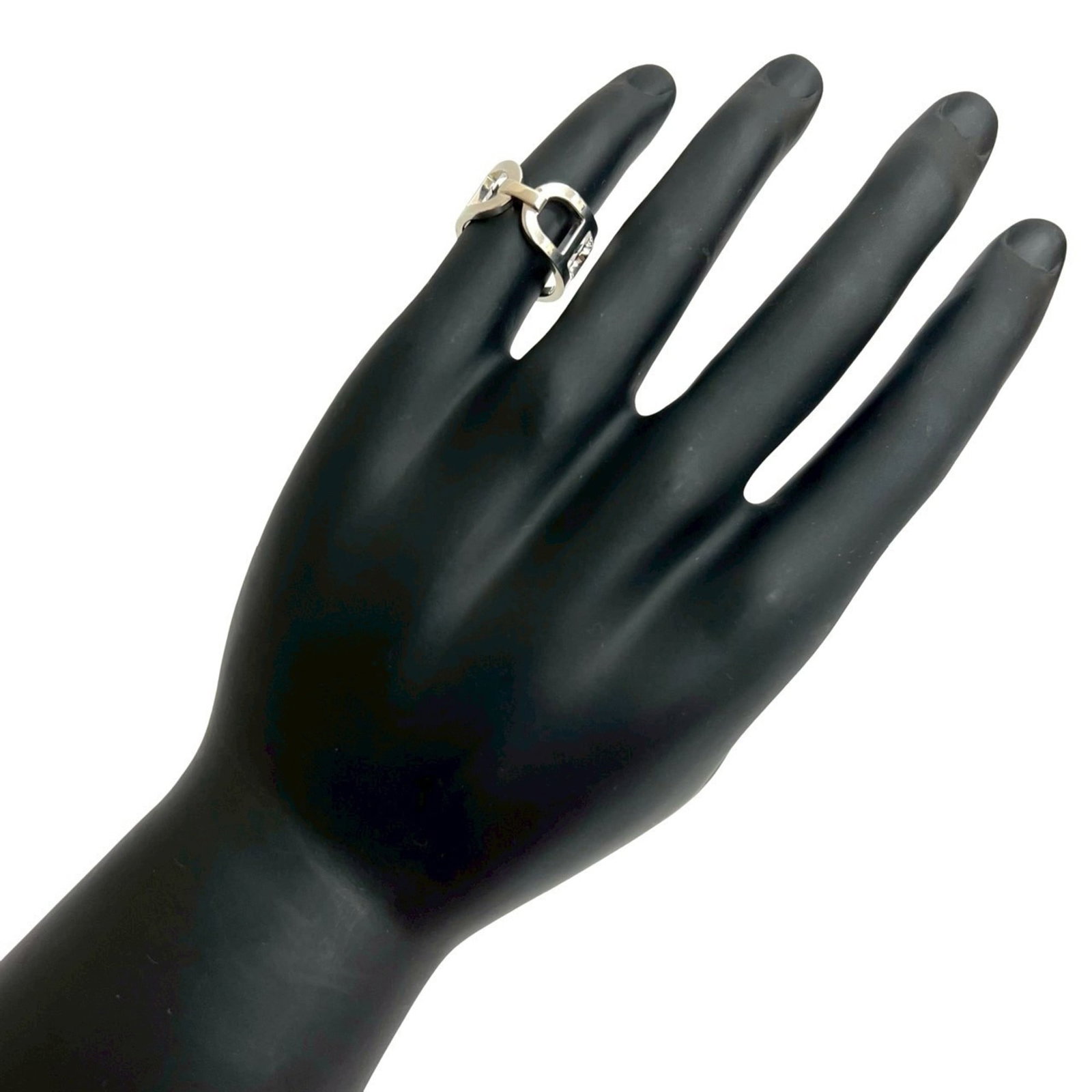 HERMES Band Ring Silver 925