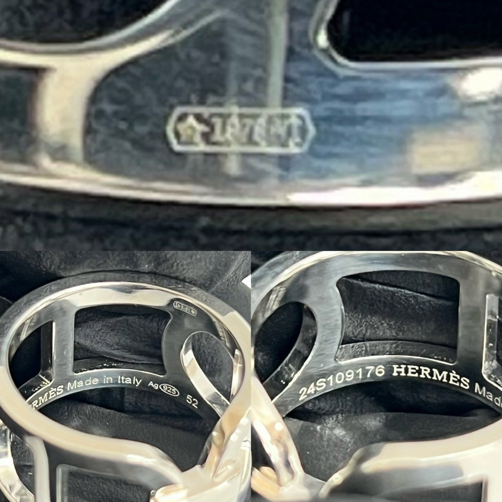 HERMES Band Ring Silver 925 - 2