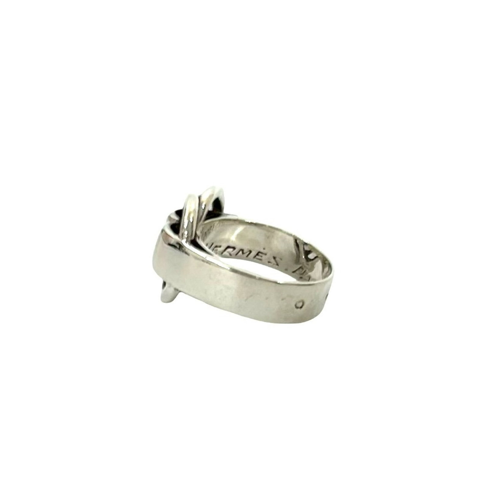 HERMES Band Ring Silver 925 - 4
