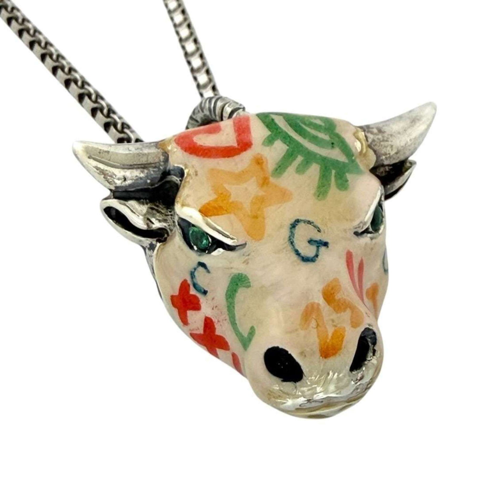 GUCCI Silver 925: GUCCI Silver 925 Silver 925 Gucci Necklace - A Timeless Italian Design50 cm - 54 cm adjustable neck circumference, perfect for a versatile fit. This gently used Gucci silver 925 necklace features