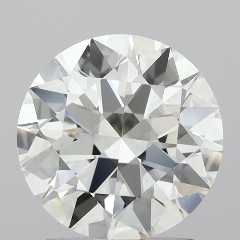 IGI Round 2.01ct J VVS2 - Loose Natural Diamond: IGI Round 2.01ct J VVS2 - Loose Natural Diamond 2.01ct IGI certified J VVS2 diamond, boasting an EX cut, EX polish, and EX symmetry, sits within a loose natural setting. This 2.01 carat stone