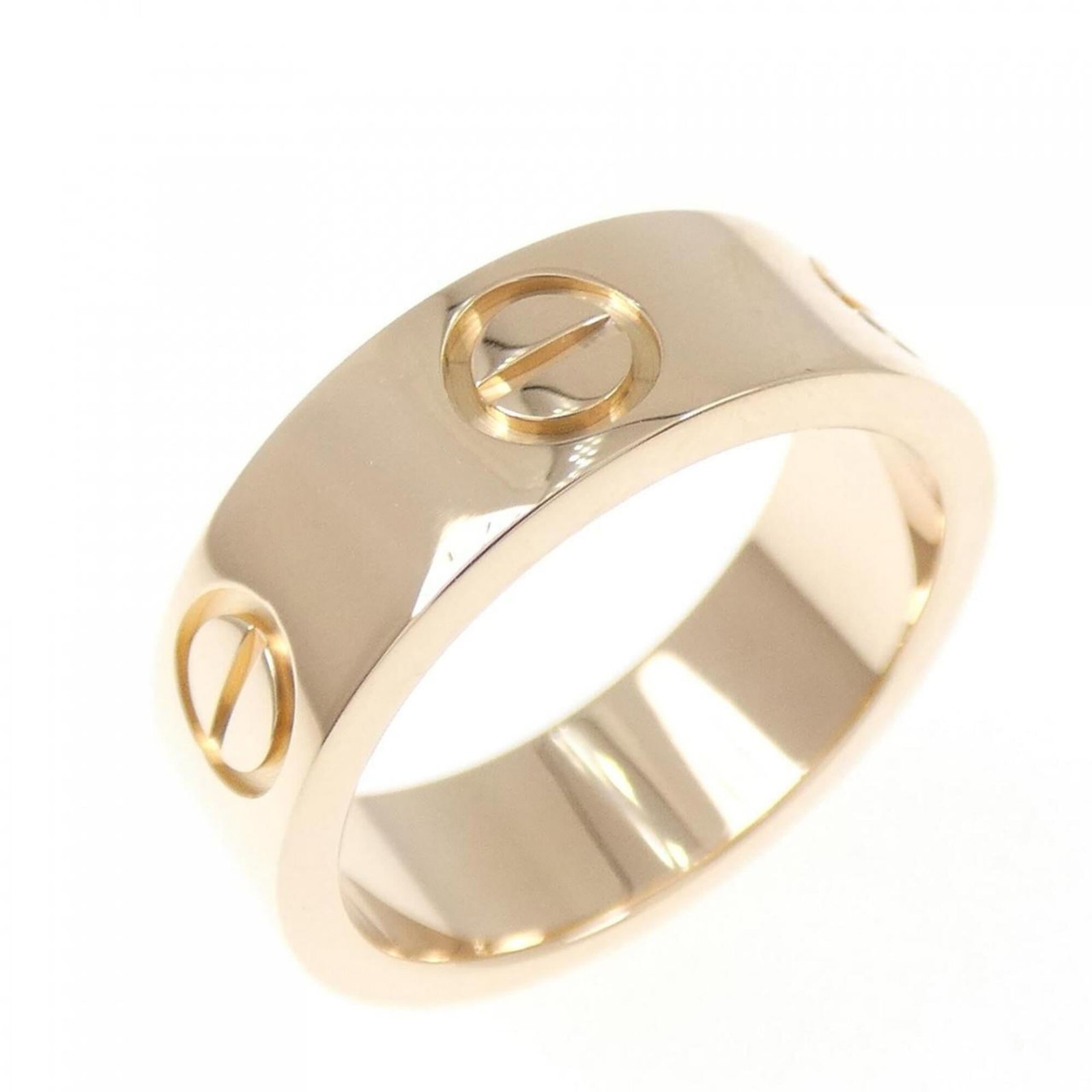 CARTIER Band Ring Pink Gold (18K): CARTIER Band Ring Pink Gold (18K) Pink gold (18K) Cartier band ring in a delicate pink hue, featuring a subtle elegance that suits a variety of styles. Gently used with minor signs of wear, this ring