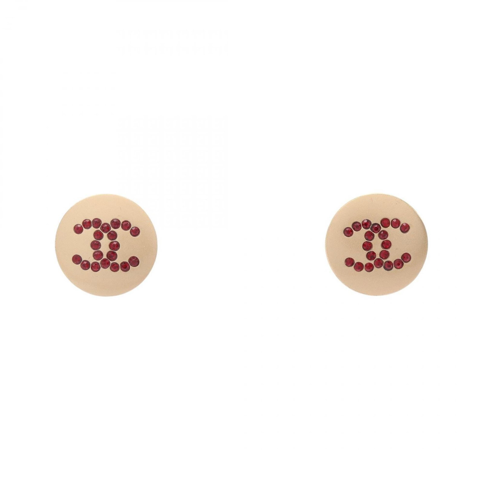 CHANEL Stud Earrings Gold Plating Rhinestone: CHANEL Stud Earrings Gold Plating Rhinestone Gold plated with rhinestones, these stud earrings from CHANEL add a touch of luxury to any outfit. Made from high-quality gold plating and featuring a bold