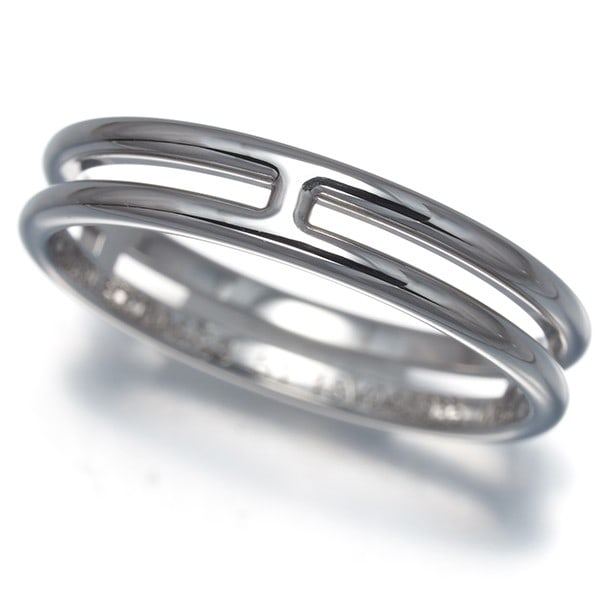 Hermes Ring Ariane Eu51 18K 750 White Gold (1 of 5)