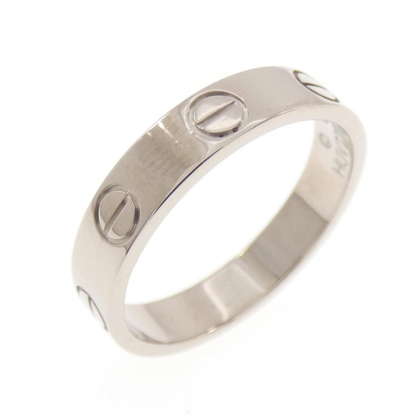 CARTIER Band Ring White Gold (18K): CARTIER Band Ring White Gold (18K) Cartier Band Ring in White Gold (18K) - A sophisticated and elegant accessory, this 18K white gold band ring features a classic design that exudes luxury and