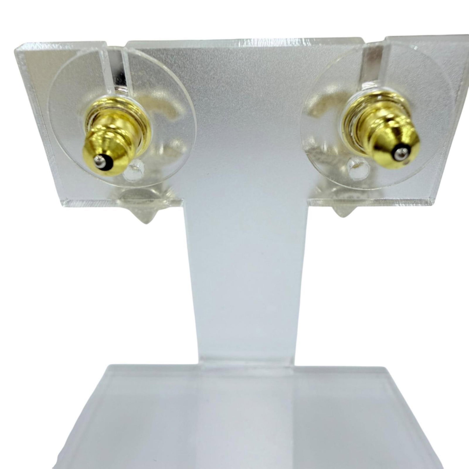 CHANEL Stud Earrings Pink Silver - 3