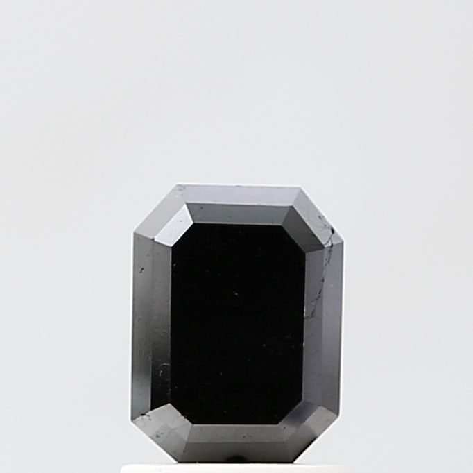 Emerald 1.48ct Black VVS2 - Loose Natural Diamond: Emerald 1.48ct Black VVS2 - Loose Natural Diamond 1.48ct Black VVS2 - A rare and striking natural diamond, this loose gemstone boasts an EX polish and symmetry, giving it a brilliant and even