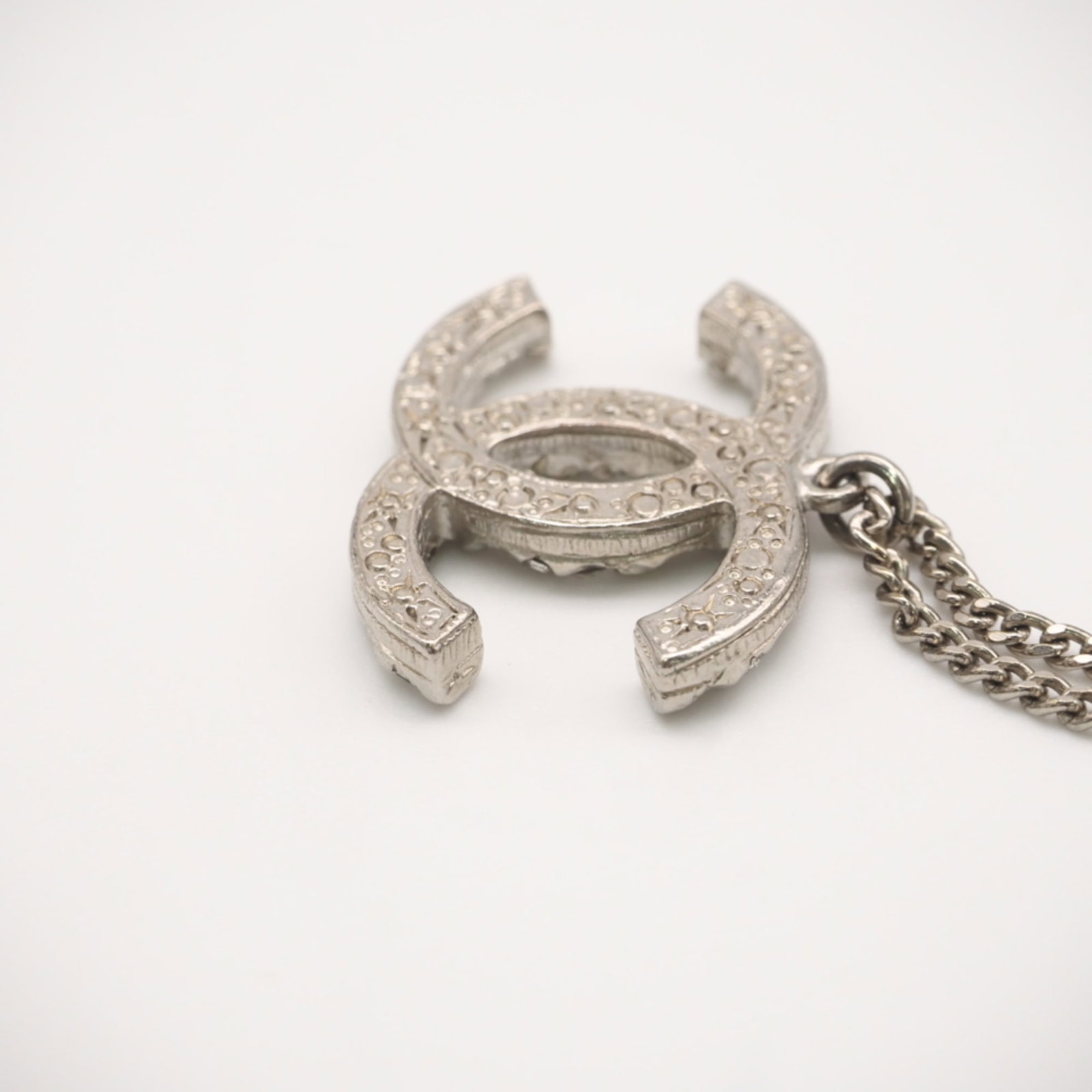 CHANEL Silver Necklace - 8
