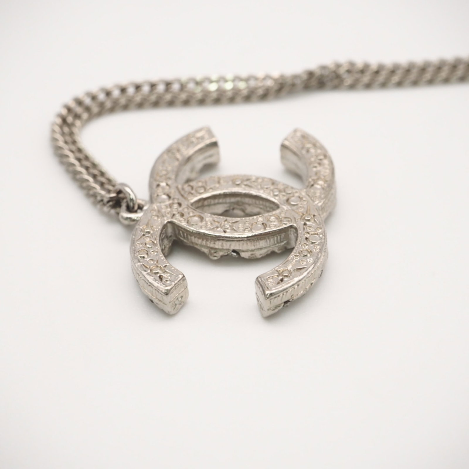 CHANEL Silver Necklace - 9