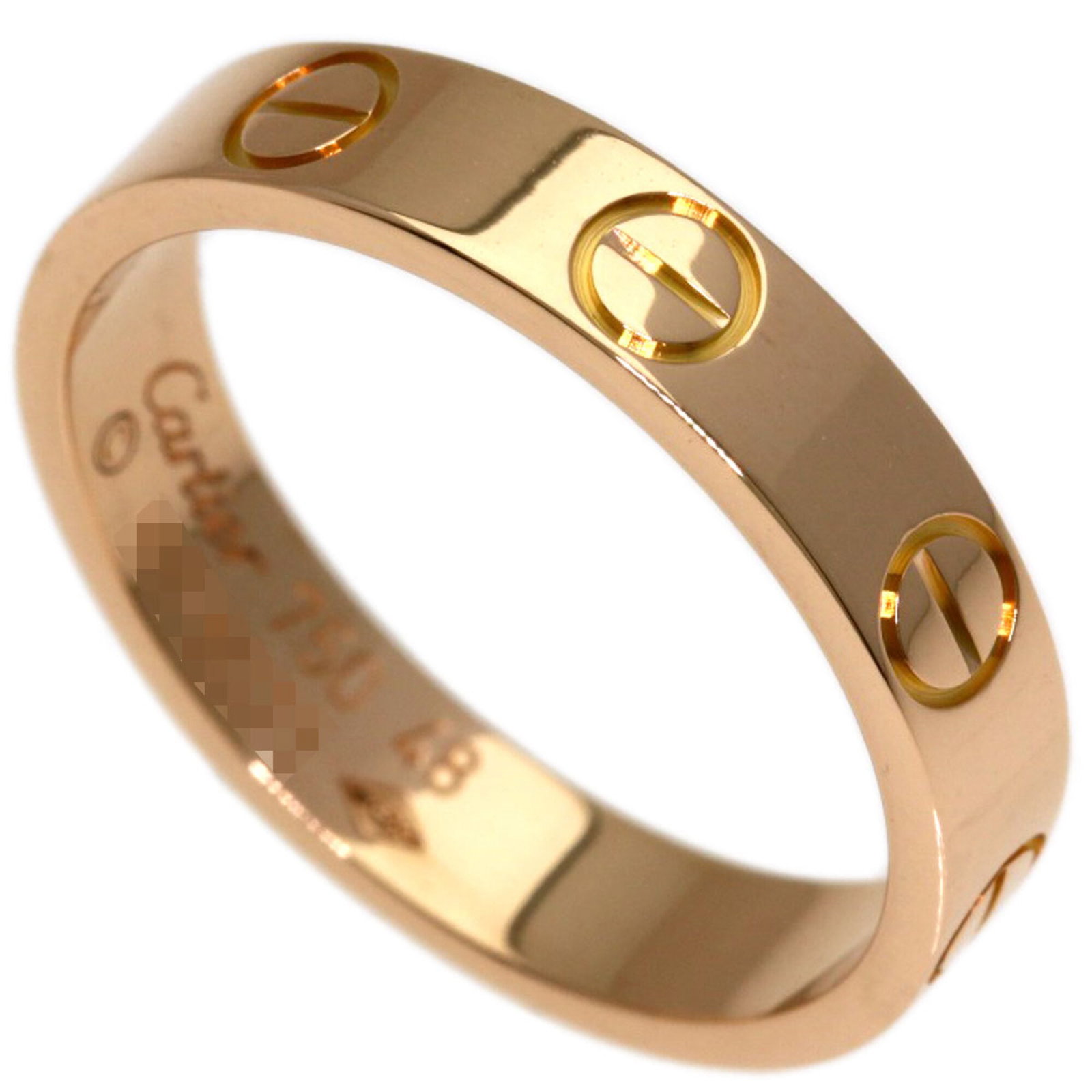 CARTIER Band Ring Pink Gold (18K): CARTIER Band Ring Pink Gold (18K) Pink gold (18K) band ring from Cartier, featuring a delicate design in a feminine style. The ring is made from 18K pink gold and is in very good condition, gently