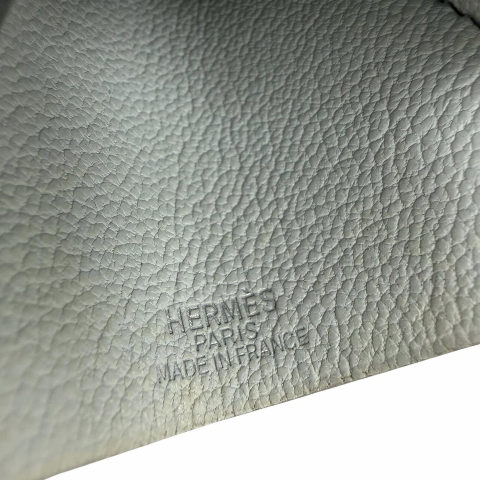 HERMES Leather Light Blue - 8