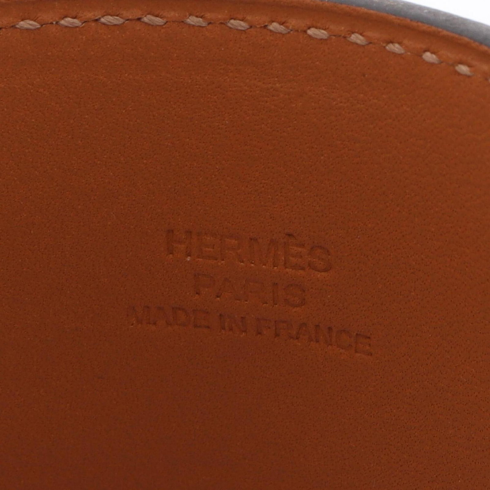 HERMES Bangle Gold Plating Swift Leather - 4