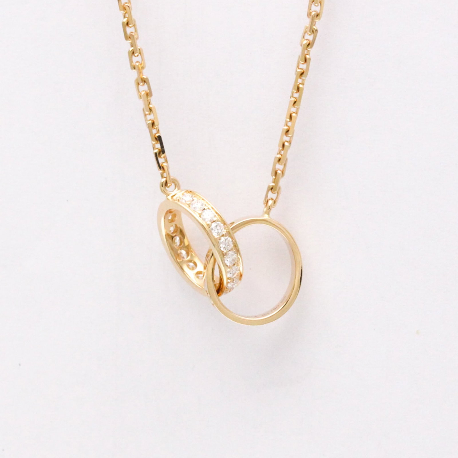 CARTIER Pink Gold (18K): CARTIER Pink Gold (18K) Pink gold (18K) Cartier Baby Love Diamond Necklace in Very Good Condition. This 44 cm (17.32'') pendant necklace features a 6.4g diamond pendant set in 18K pink gold,