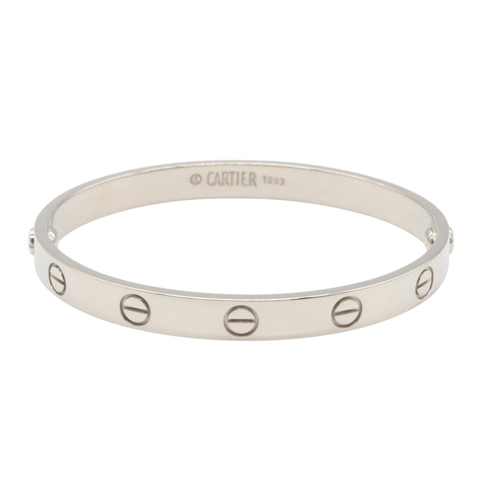 CARTIER Charm Bracelet White Gold (18K): CARTIER Charm Bracelet White Gold (18K) Cartier Charm Bracelet White Gold (18K) is a gently used, very good condition piece featuring 18K white gold and a silver finish. The 15cm length makes it a
