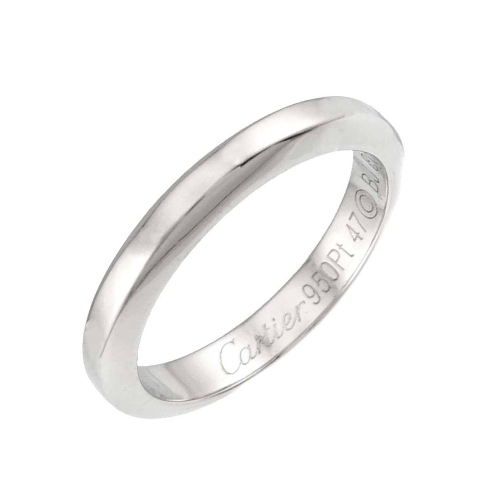 CARTIER Band Ring Platinum 950: CARTIER Band Ring Platinum 950 Platinum 950 Cartier Band Ring in Excellent Condition. This like new used band ring features the iconic Cartier design and is made from high-quality platinum. The ring i