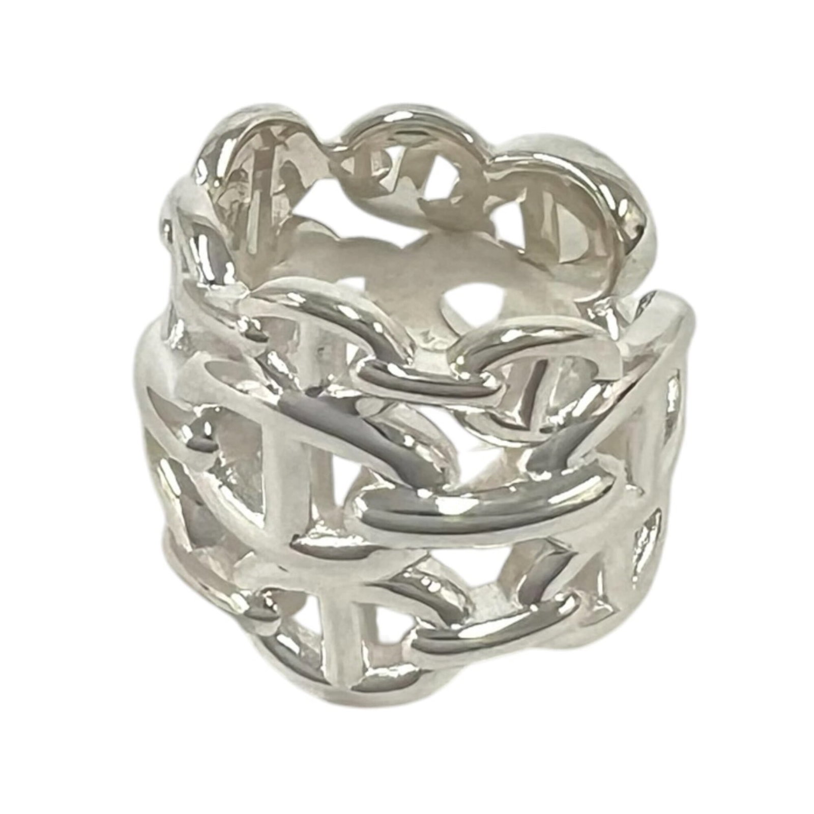 HERMES Band Ring Silver 925 - 4