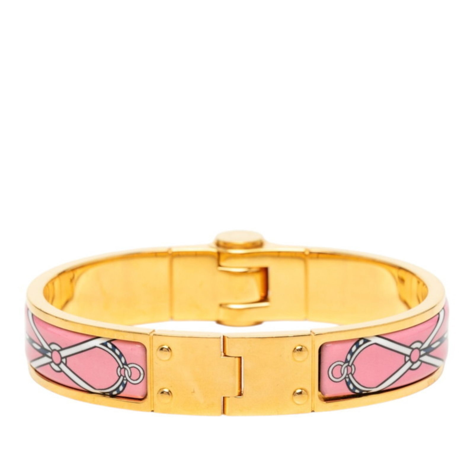 HERMES Bangle Enamel Gold Plating - 3