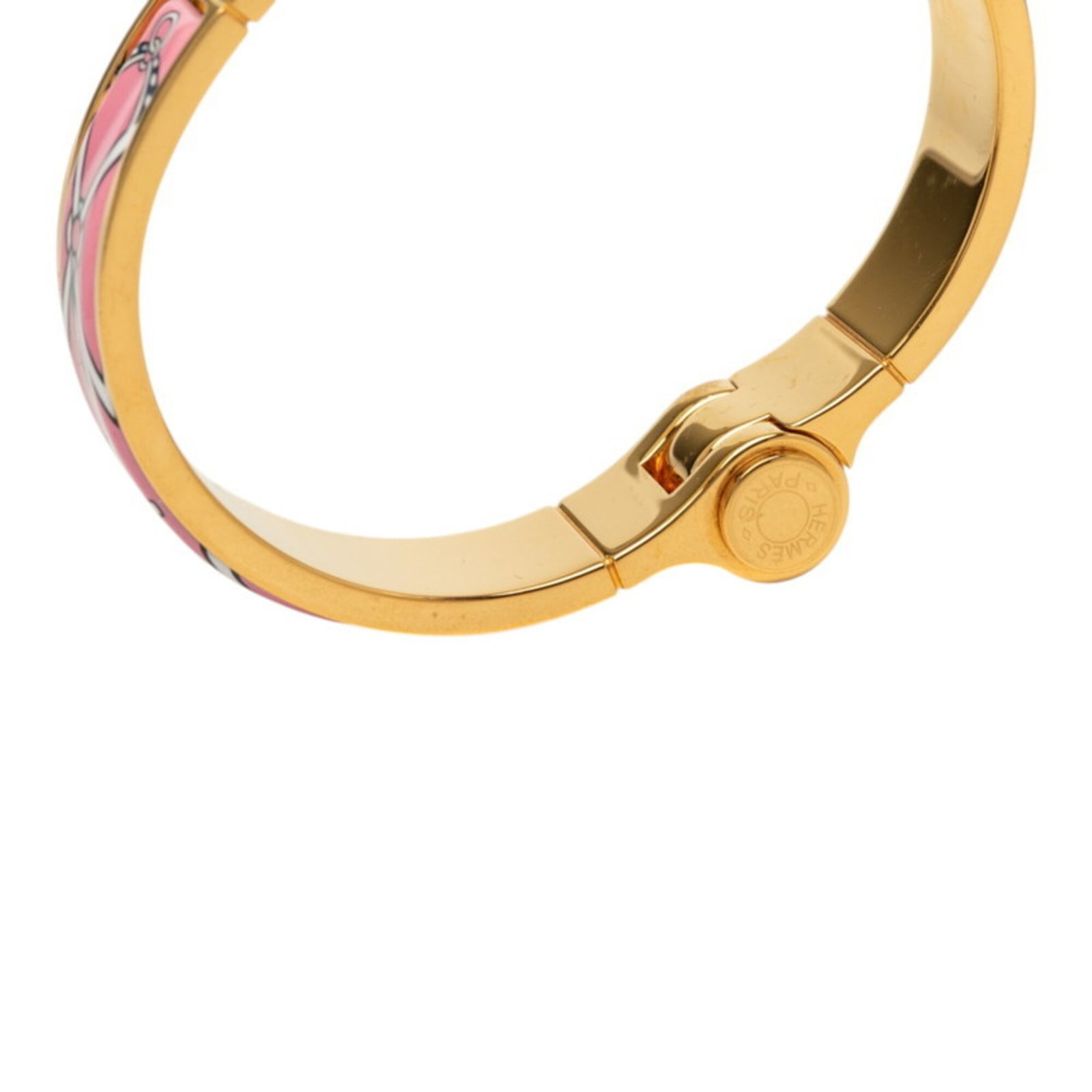 HERMES Bangle Enamel Gold Plating - 5