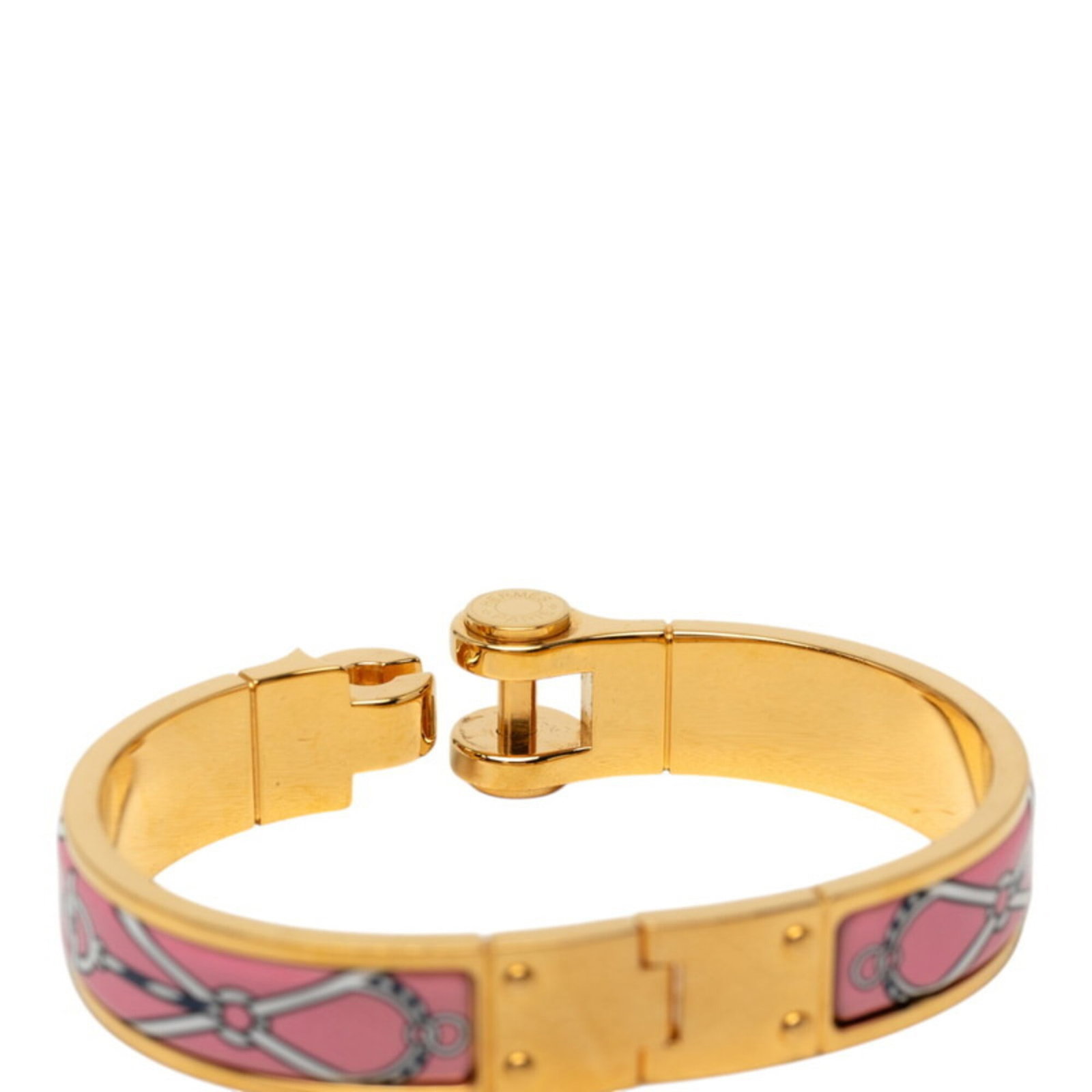 HERMES Bangle Enamel Gold Plating - 6
