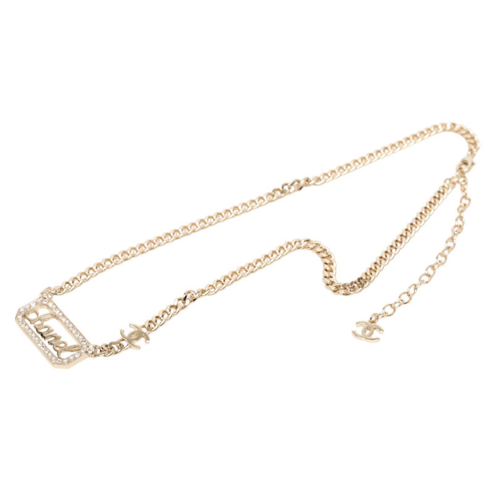 CHANEL Rhinestone Gold - 3