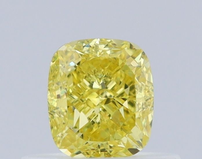 GIA Cushion Modified 0.5ct Fancy Intense Yellow VVS1 - Loose Natural Diamond: GIA Cushion Modified 0.5ct Fancy Intense Yellow VVS1 - Loose Natural Diamond GIA certified, this 0.5ct Fancy Intense Yellow VVS1 diamond boasts exceptional clarity and a vibrant, intense yellow hue.