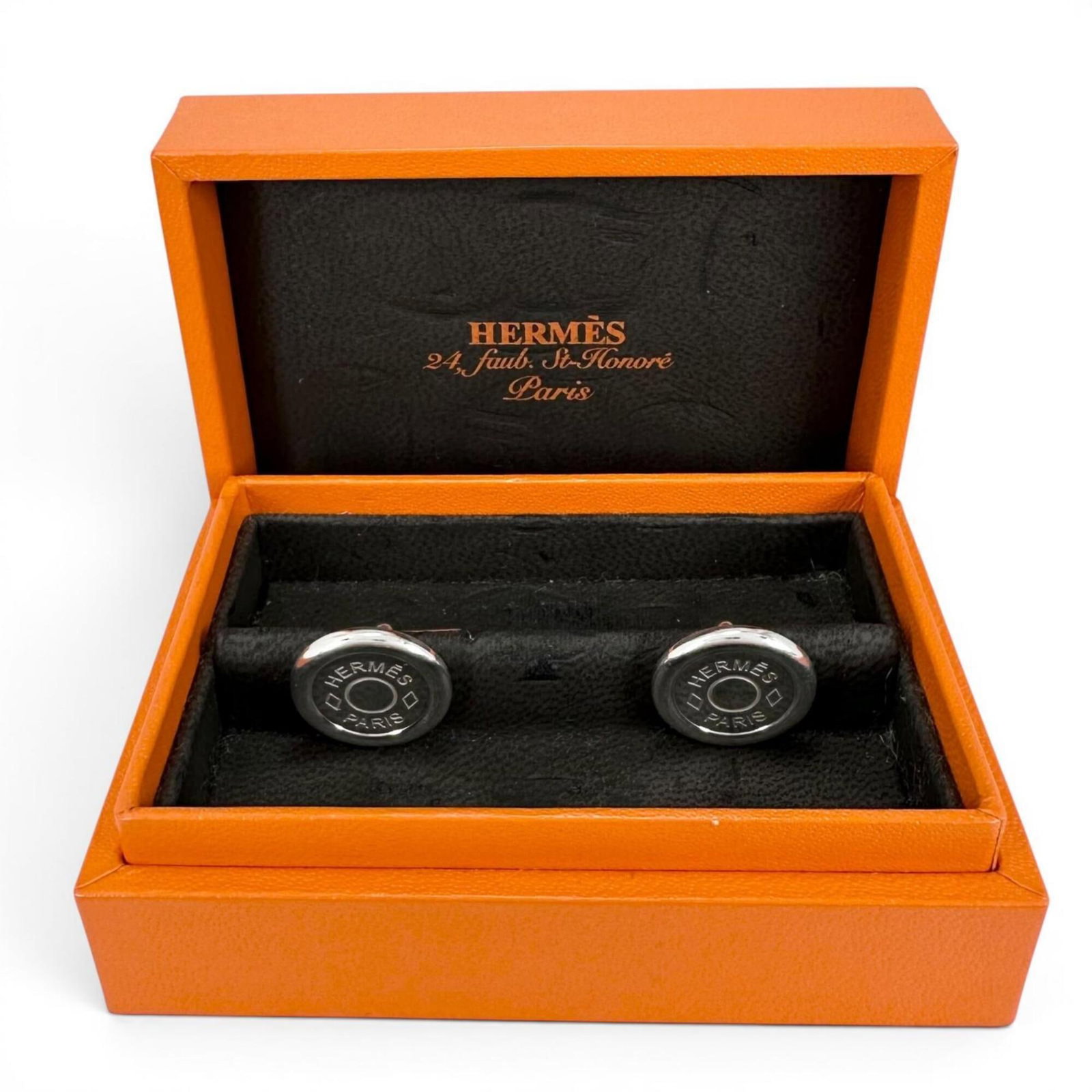 HERMES Cufflinks Silver 925 - 2