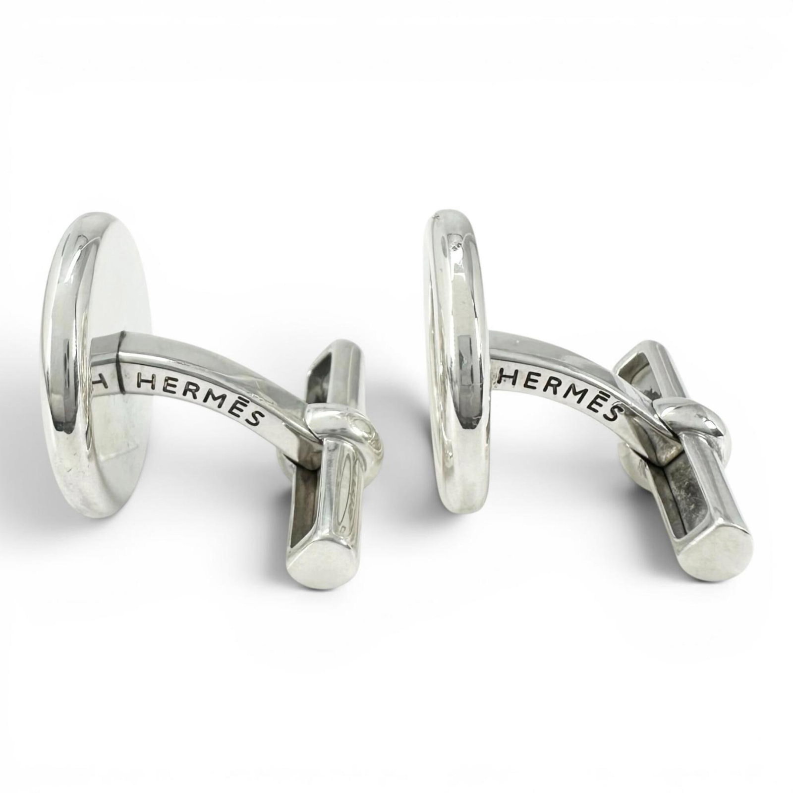 HERMES Cufflinks Silver 925 - 4