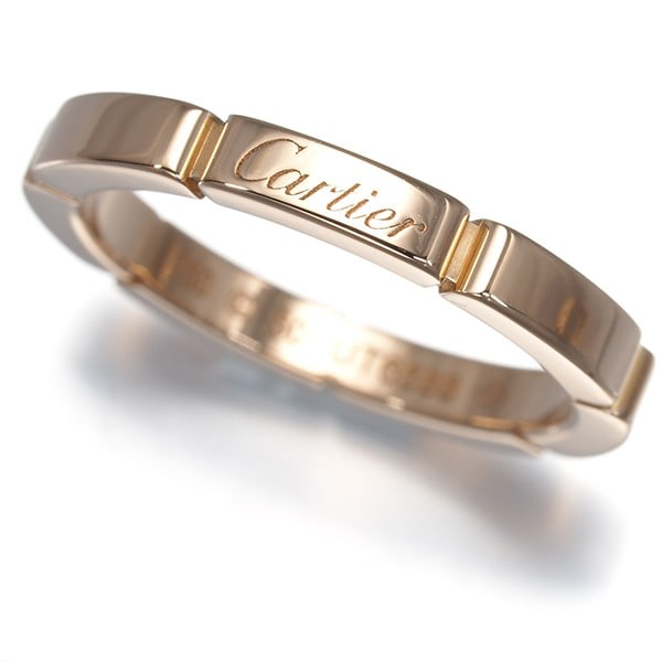 Cartier Ring Maillon Panthere Eu50 18K 750 Rose Gold: Cartier Ring Maillon Panthere Eu50 18K 750 Rose Gold 18k Rose Gold Maillon Panthere Ring EU50, a stunning Cartier design featuring a sleek band base and a signature from the artist. This elegant ring