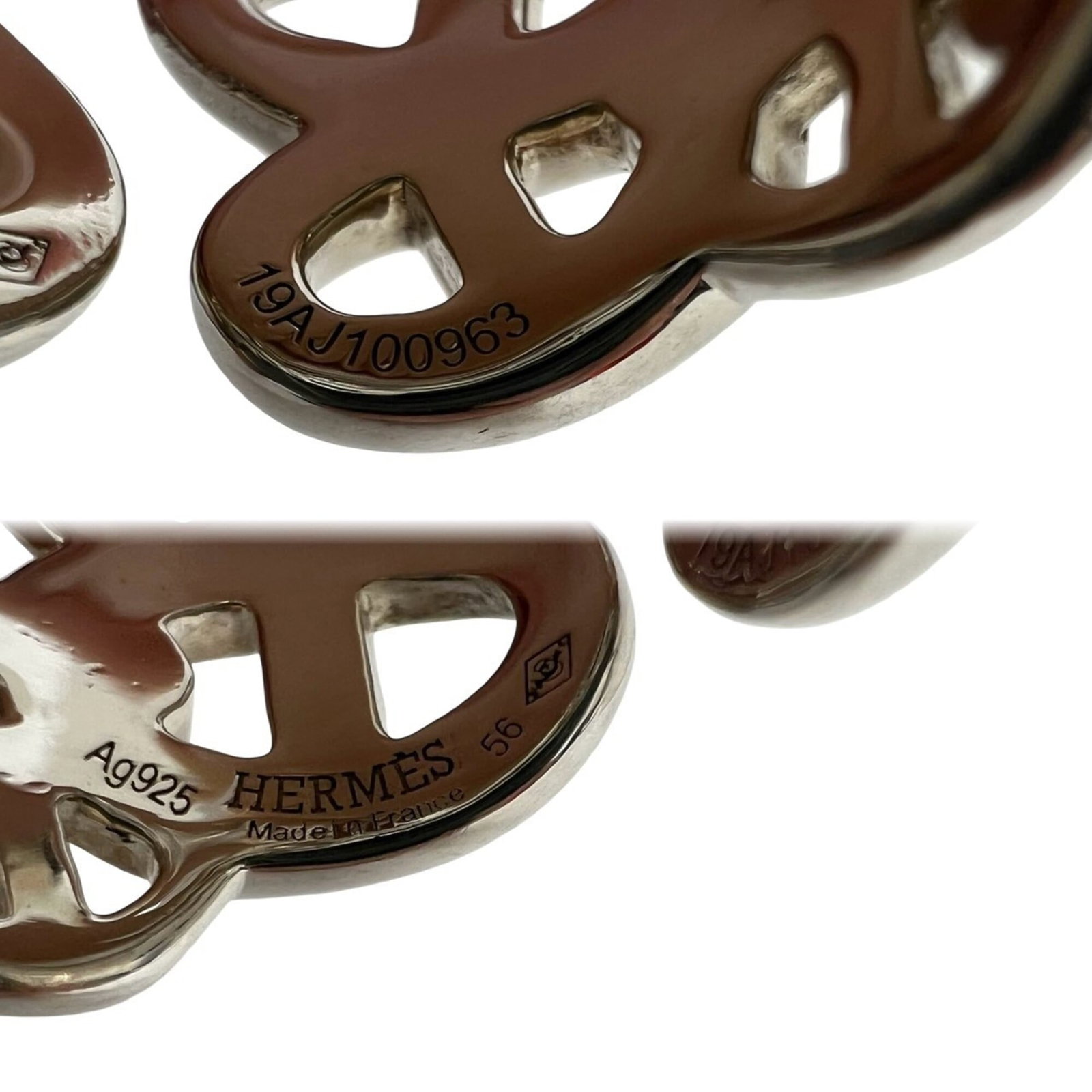 HERMES Band Ring Silver 925 - 3