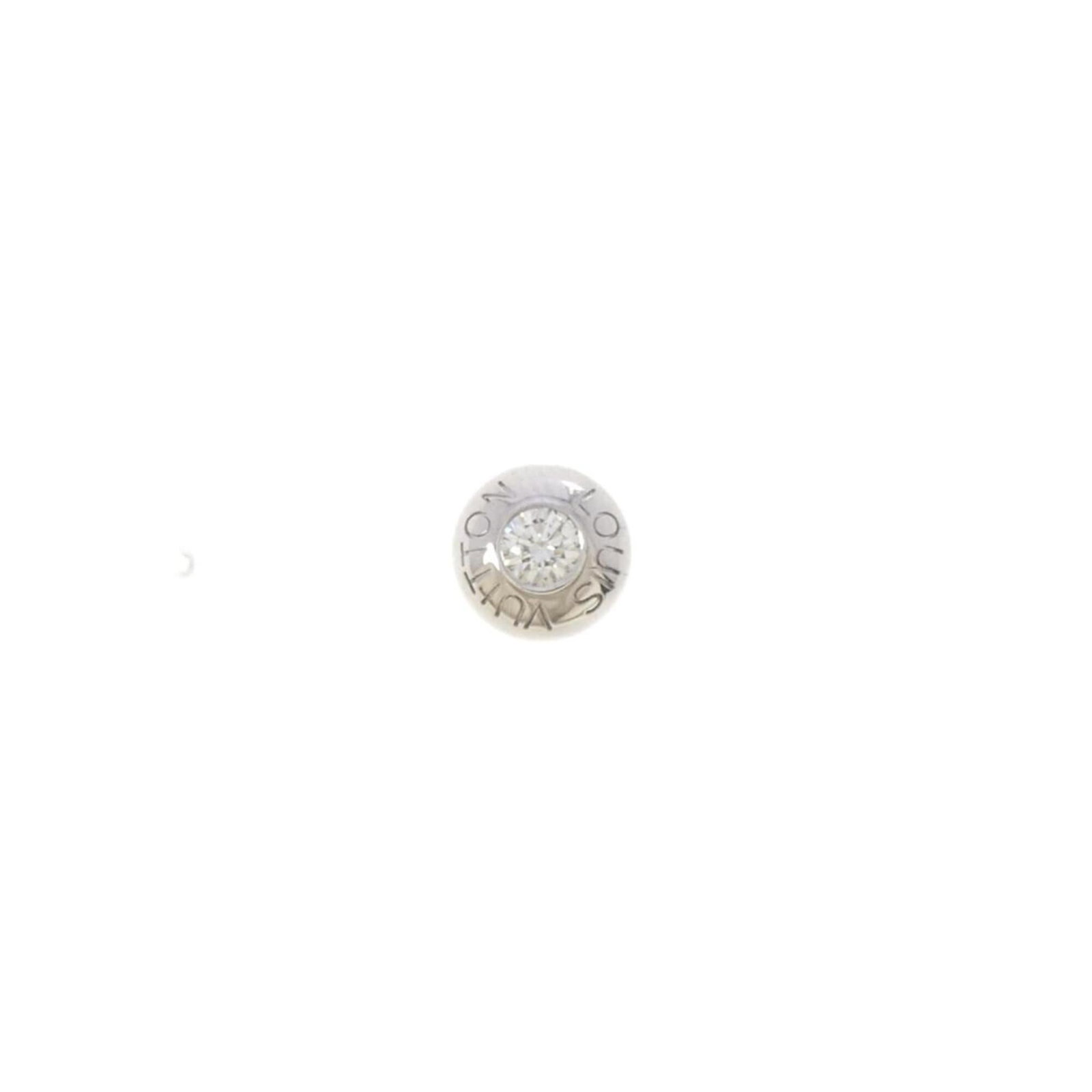 LOUIS VUITTON Stud Earrings White Gold (18K): LOUIS VUITTON Stud Earrings White Gold (18K) Stud earrings from Louis Vuitton, crafted in 18K white gold, feature a diamond stone. Gently used with minor signs of wear, these earrings are in very good