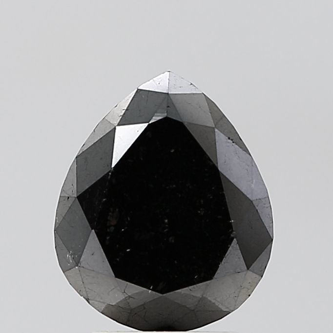 Pear 2.95ct Black VVS2 - Loose Natural Diamond: Pear 2.95ct Black VVS2 - Loose Natural Diamond 2.95ct loose natural Black VVS2 diamond with EX polish and symmetry, showcasing exceptional clarity and luster. Its natural origin and precise