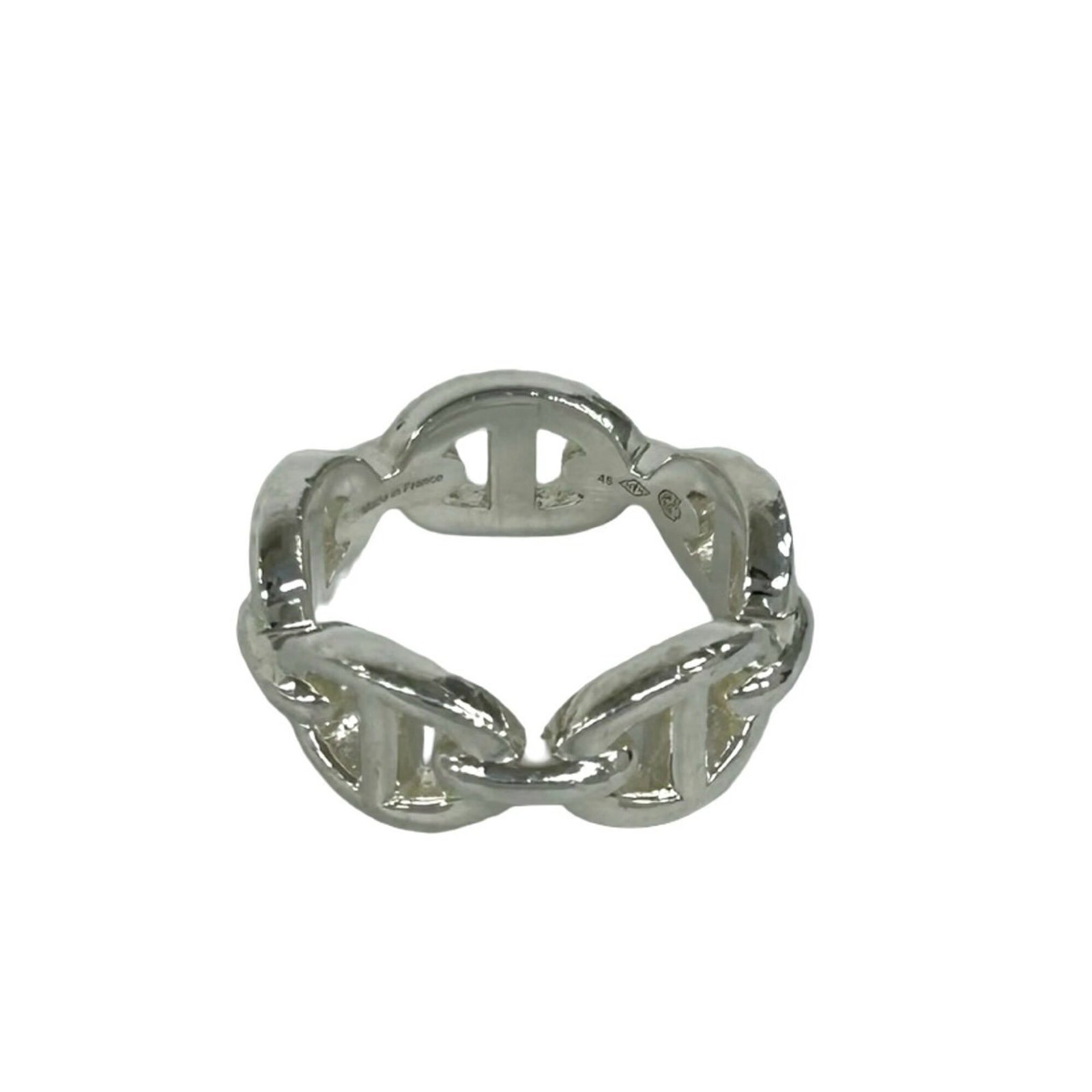 HERMES Band Ring Silver 925 - 4