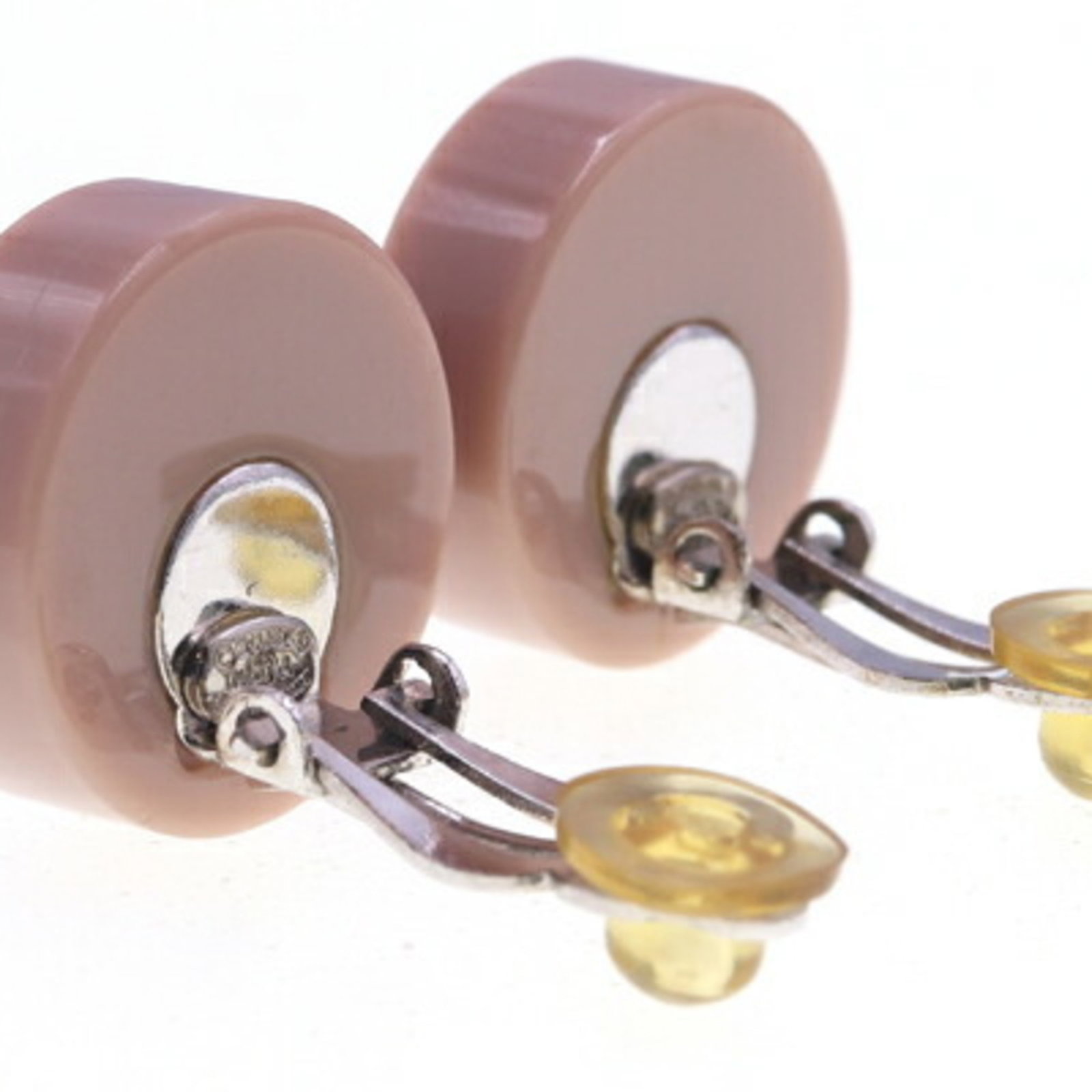 CHANEL Clip Earrings Plastic - 2