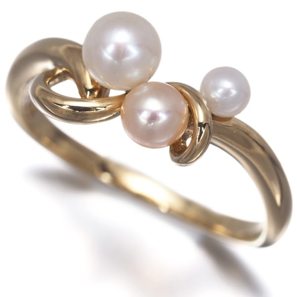 Tasaki Ring Baby Pearl 3.0-4.5Mm Us5.5-5.75 18K 750 Yellow Gold: Tasaki Ring Baby Pearl 3.0-4.5Mm Us5.5-5.75 18K 750 Yellow Gold Yellow gold 18K ring featuring a cultured pearl with a diameter of 3.0-4.5mm, set in a US5.5-5.75 size ring with a 6.8mm wide band and