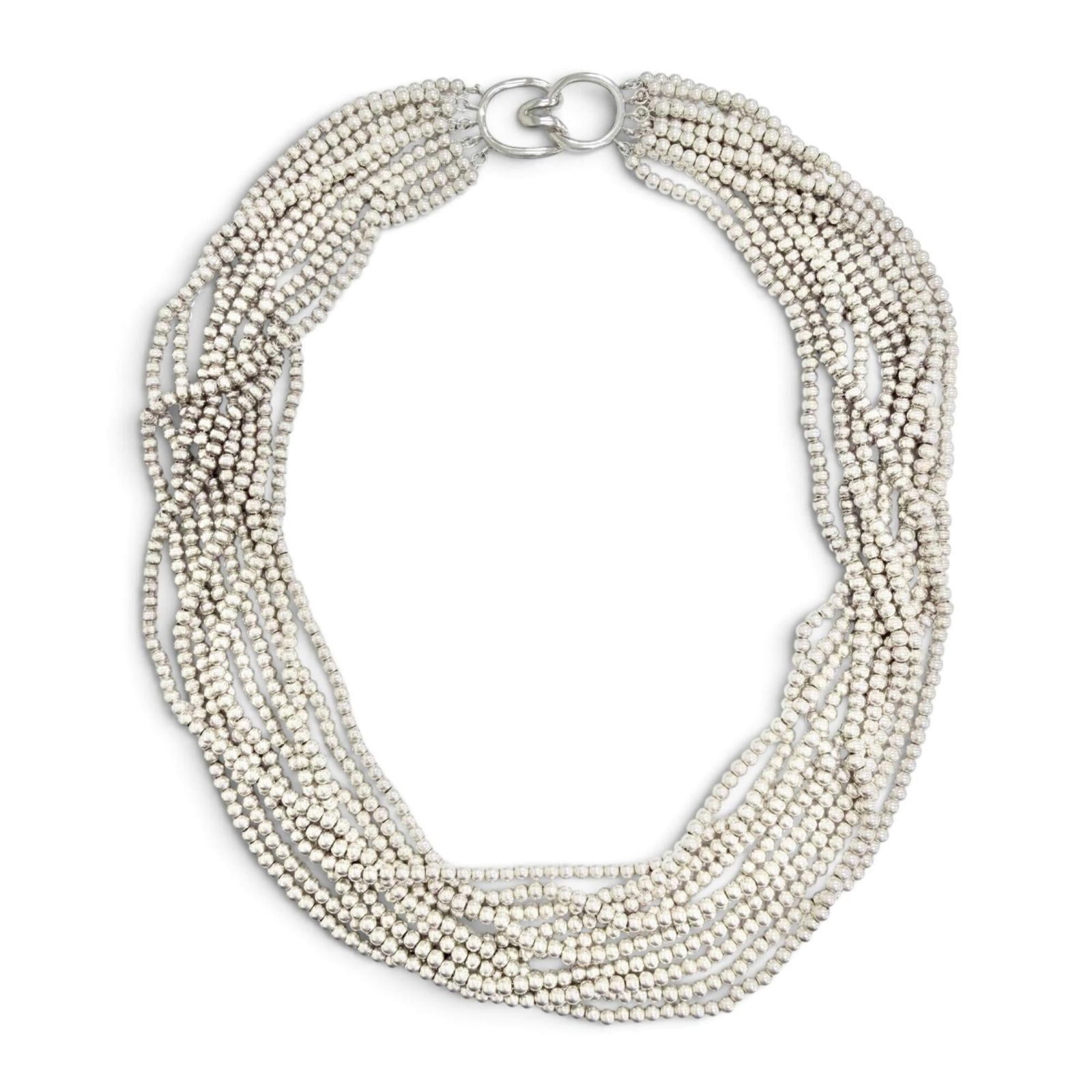 TIFFANY Silver 925: TIFFANY Silver 925 Silver 925 necklace from Tiffany, featuring a sleek and sophisticated design. The necklace boasts a 45.5 cm circumference, making it a comfortable fit for women. Gently used with