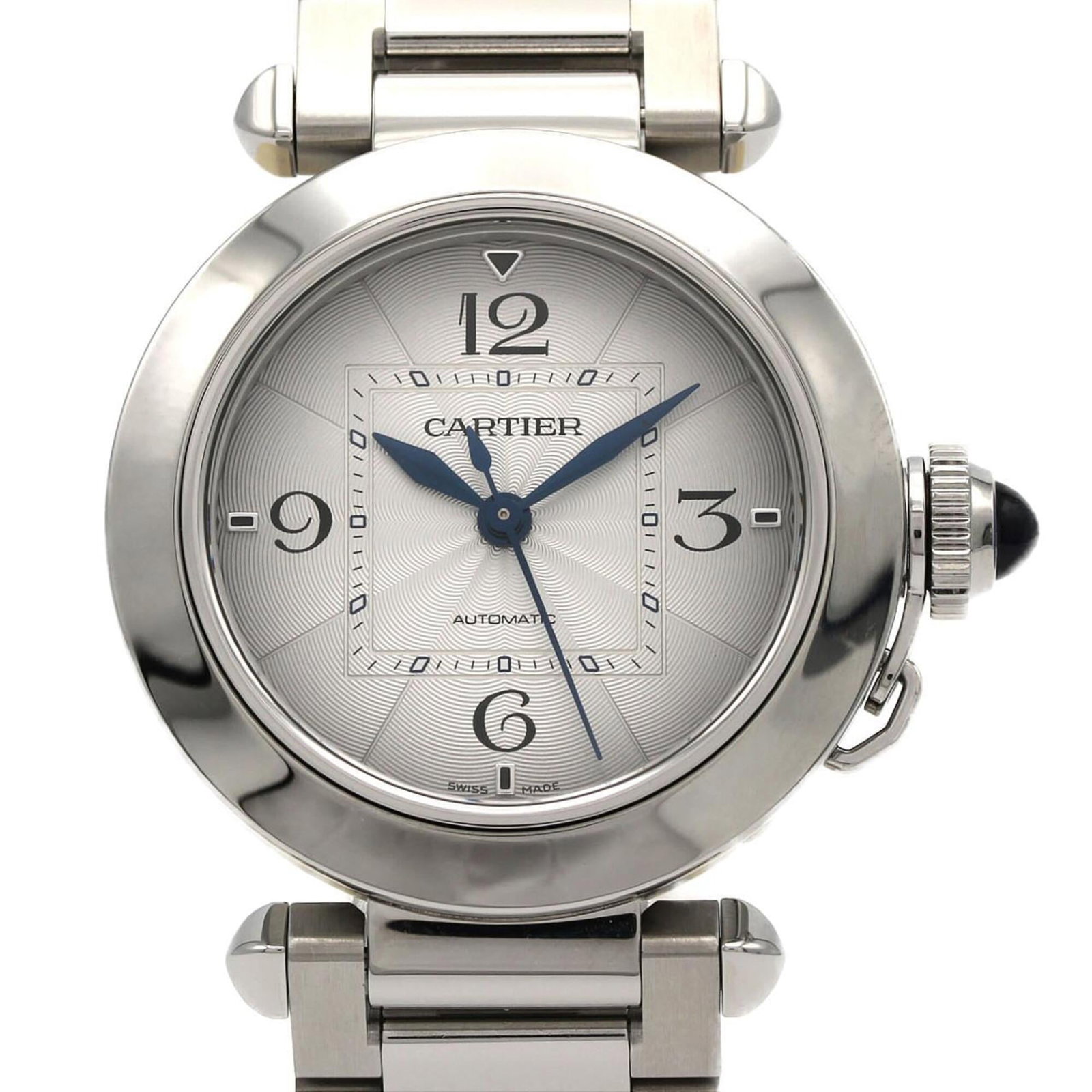 CARTIER Wristwatch Stainless Steel: CARTIER Wristwatch Stainless Steel Stainless steel case and band, a sleek and modern design, make this Cartier wristwatch a stylish addition to any outfit. The self-winding automatic movement ensures