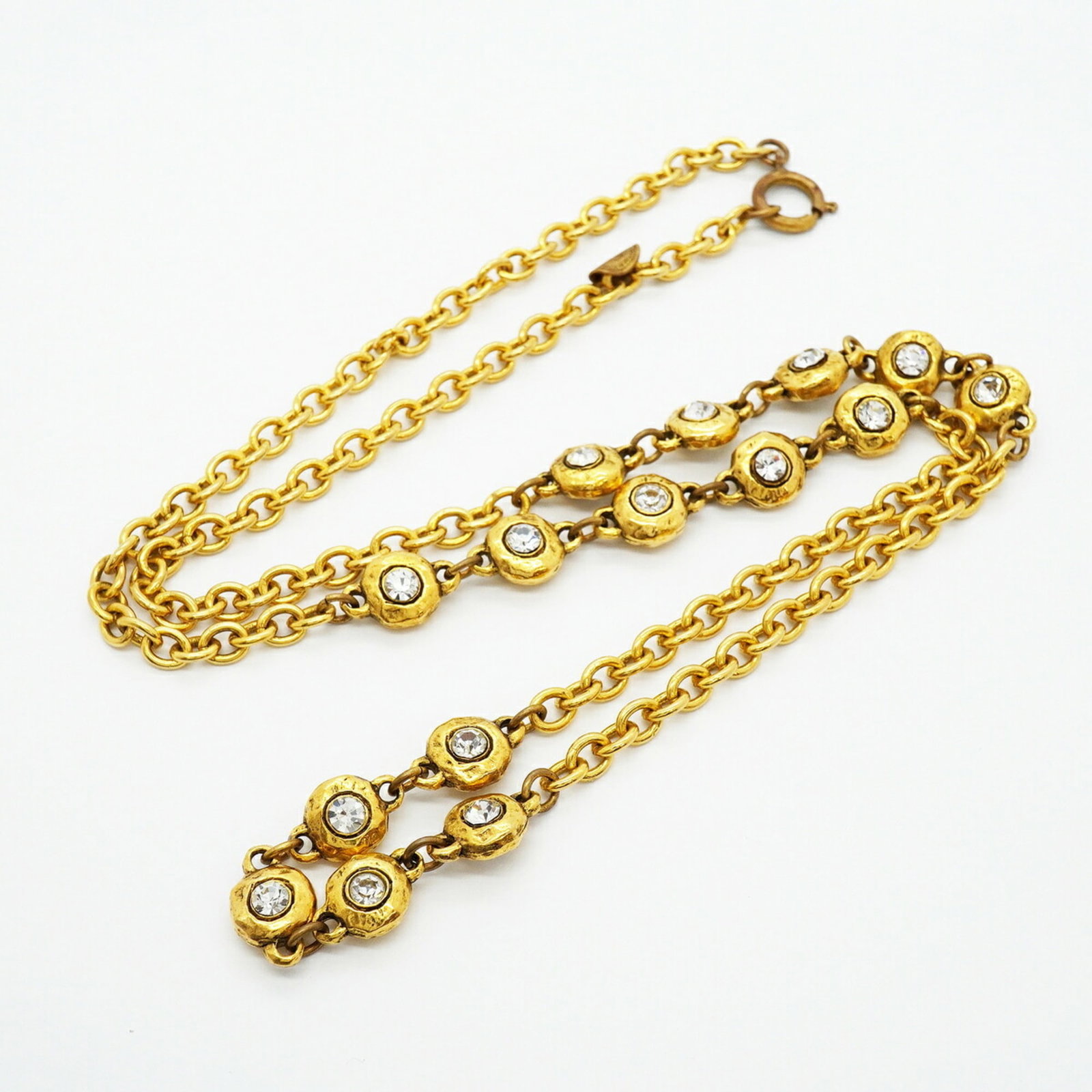CHANEL Gold Plating Rhinestone - 3