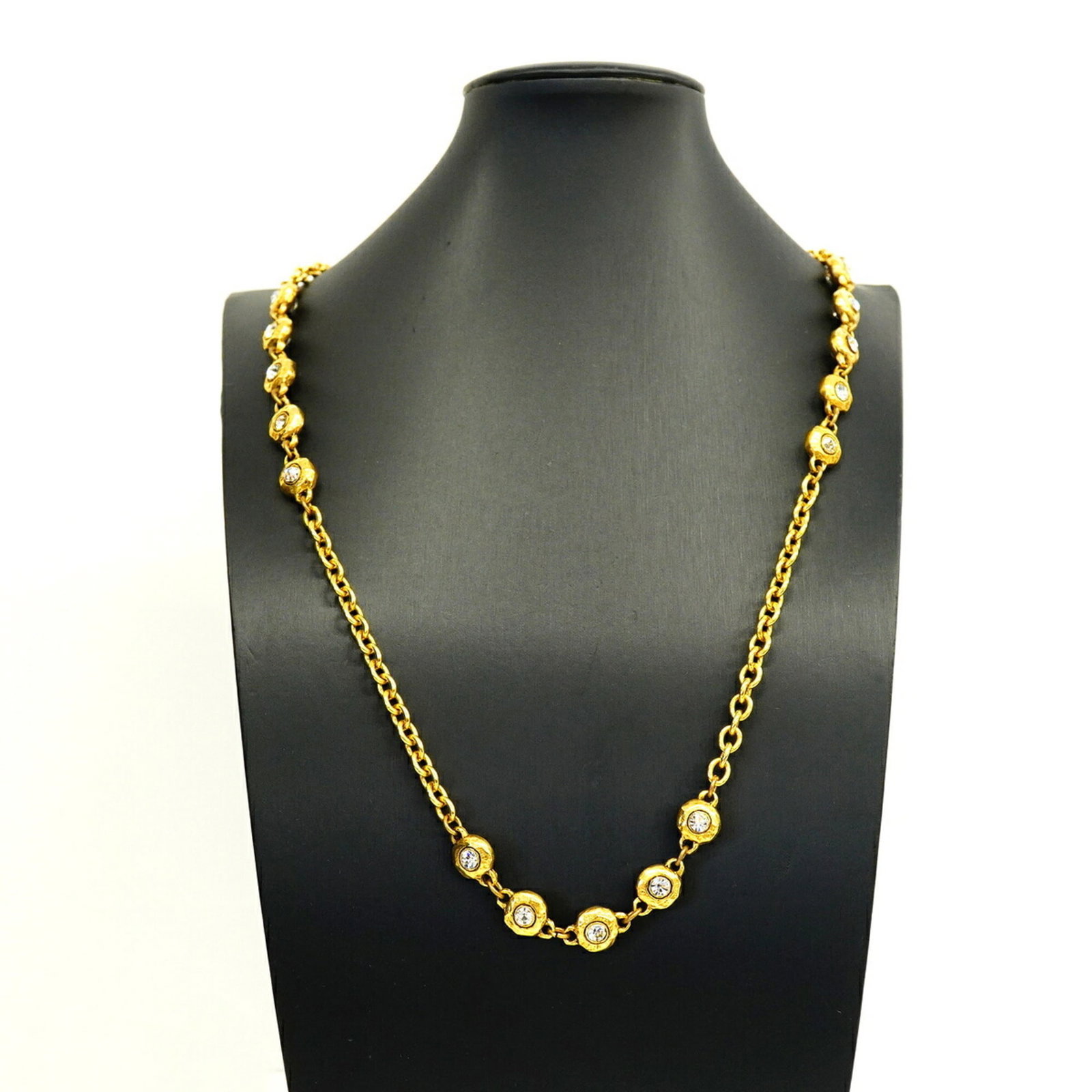 CHANEL Gold Plating Rhinestone - 6